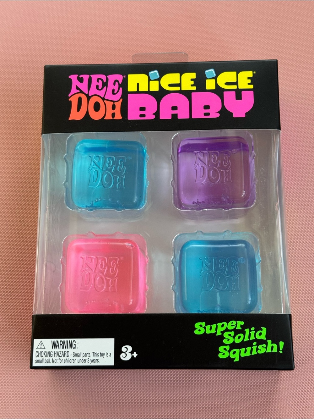 NeeDoh Nice Ice Baby Kids Squish Soft Toy 4 pack Set Authentic Schylling NWT New